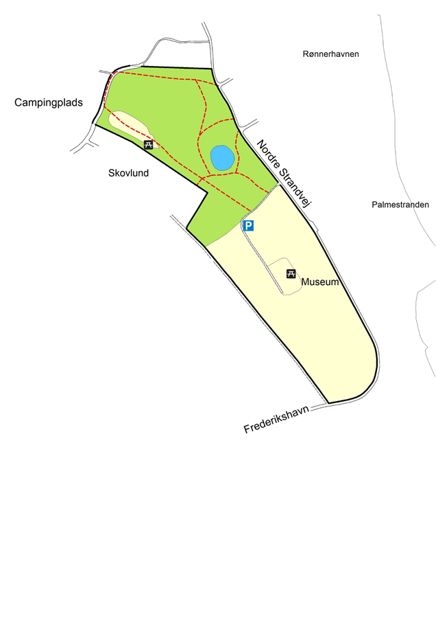 Kort over Sindallund Plantage